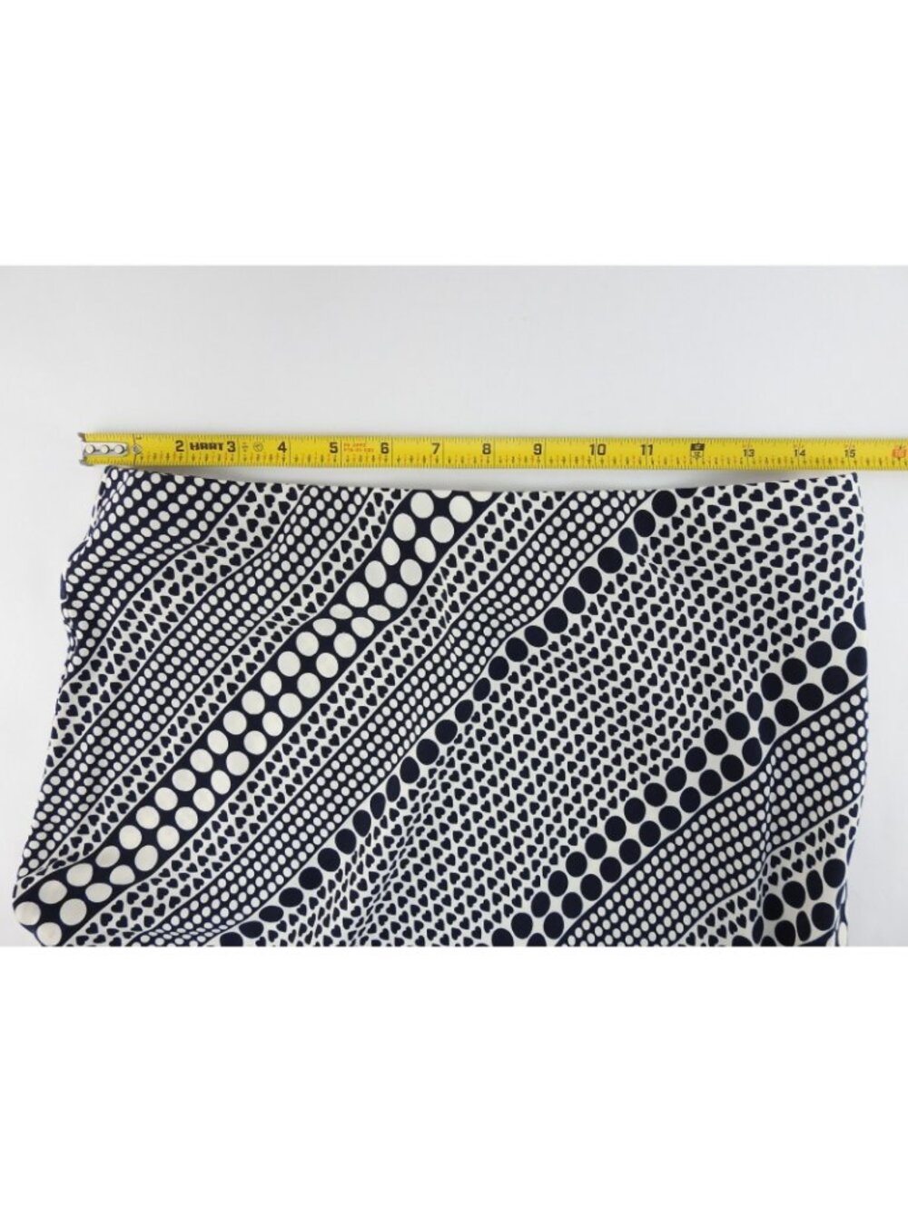 Philosophy Republic Clothing Navy White Polka Dot Midi Skirt A Line Size M - Picture 8 of 10